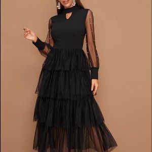 Shein size large 8/10 black dress